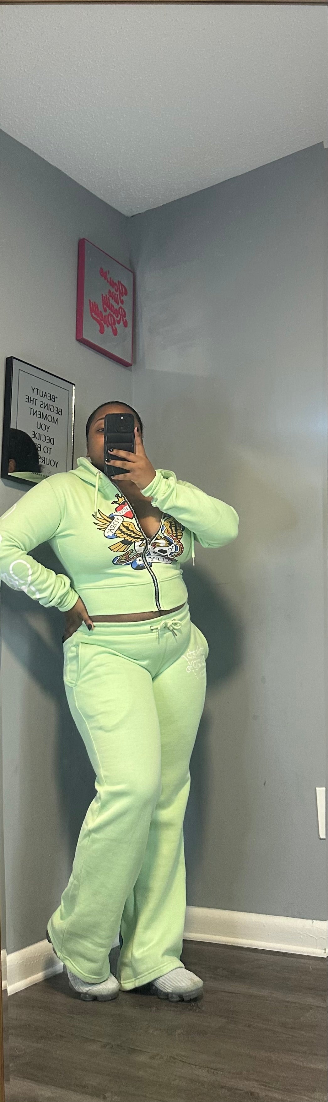 Mint Green Ed Hardy Set